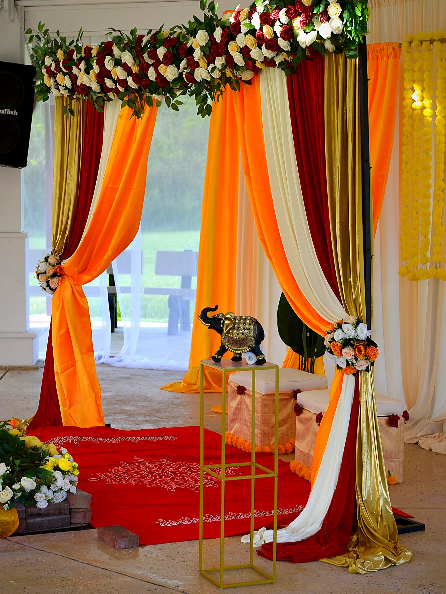 Draped mandap