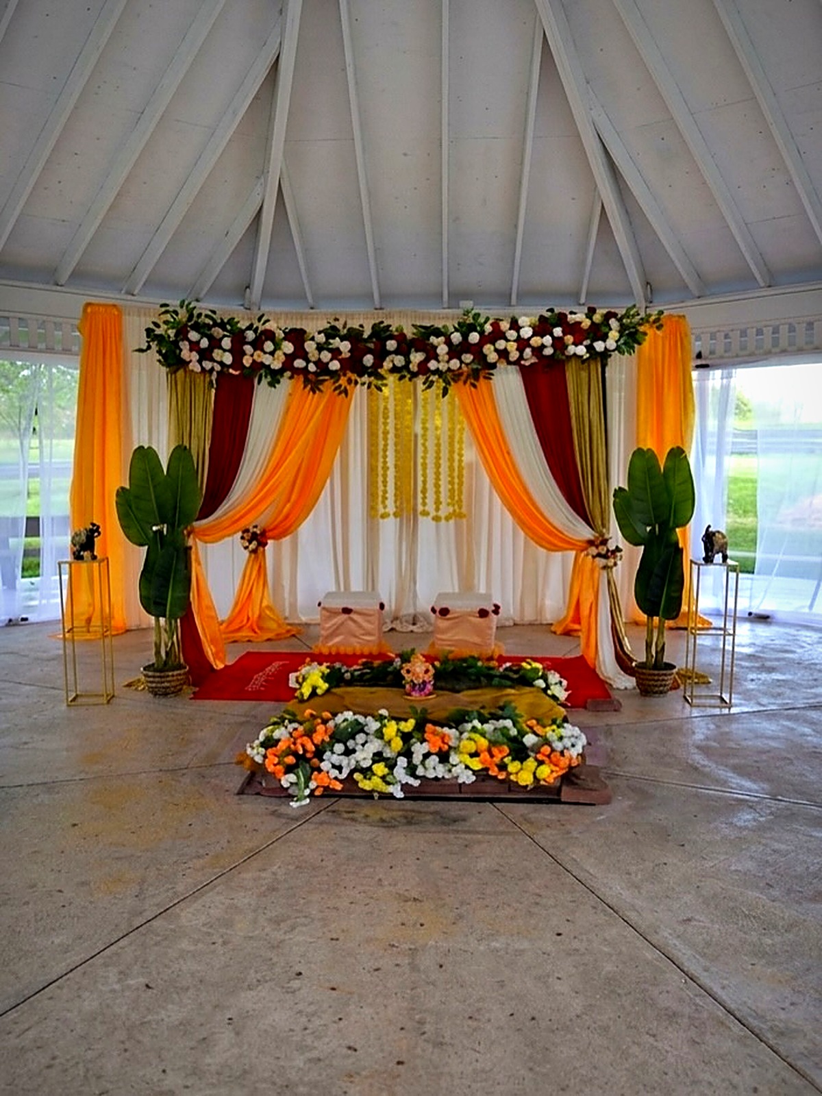 Gold mandap